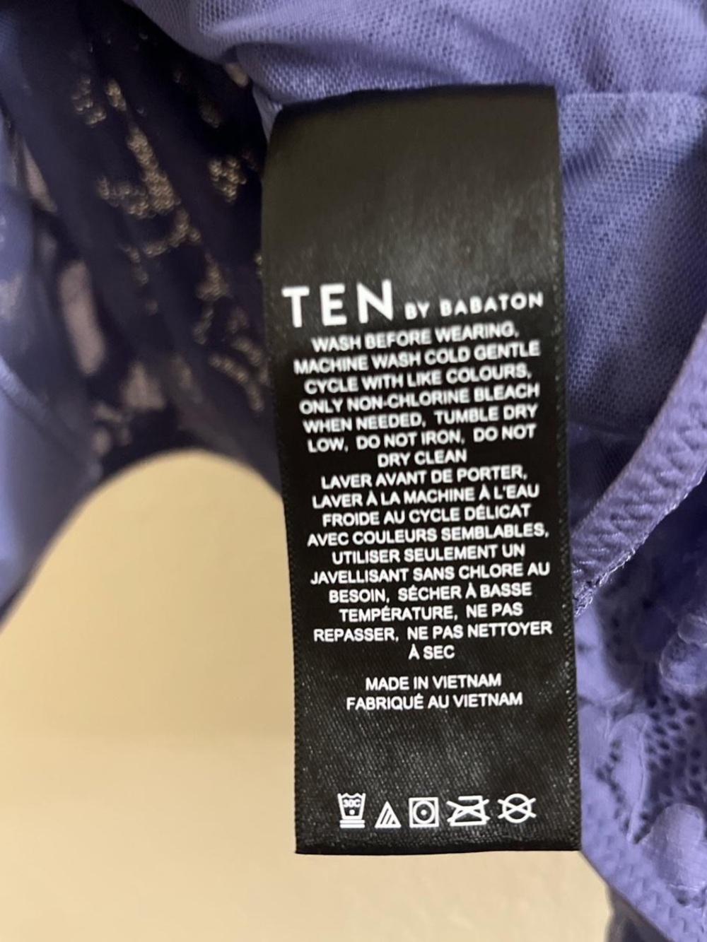 Aritzia Ten by Babaton Reel Purple Halter Lace Bodysuit Size M - Picture 7 of 7